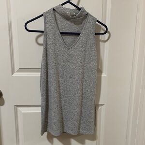 Cloud Chaser Heather Gray V-Neck Tank Top